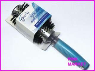 New GOODY 9 Clear Blue Handle Ionic Style Hair Brush  