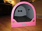 Dog House   Von Pooch   Grey & Pink Faux Leather   Small   One of a 