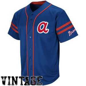  Majestic Atlanta Braves Cooperstown Throwback Heater Jersey 