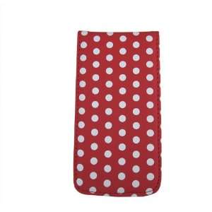  HK Red with white POLKA DOTS Point Flip protective 