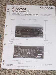 Orig. Kenwood A A5/A5L Stereo Receiver Service Manual  