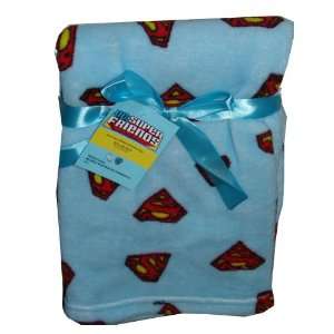  DC Super Friends Superman Baby Micro Fleece Blanket 30 X 