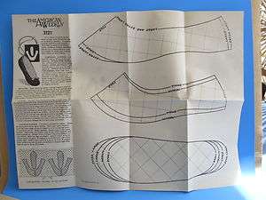 Vintage American Weekly sewing pattern   Ballet Slippers   Small to 