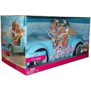  Barbie 2006 Beach Glam Doll Playset   Blue Cruiser with 