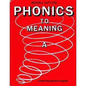  PHONICS TO MEANING BOOK A (9780848408527) William 