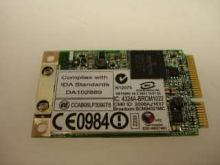 Broadcom BCM94321MC Dual Band 802.11n Wireless WiFi Mini PCI E Card 