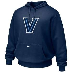 Nike Villanova Wildcats Navy Blue Tackle Twill Logo Hoody Sweatshirt 