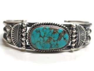 Oscar Alexius Turquoise Mountain Wire Cuff– Old Style  