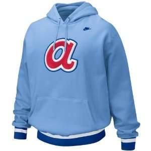 Nike Atlanta Braves Light Blue Cooperstown Brushback Hoody Sweatshirt 