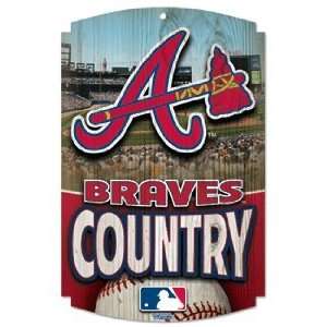  MLB Atlanta Braves Wall Sign   Braves Country Kitchen 