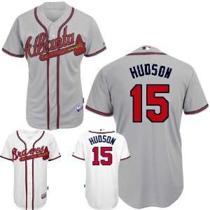  Atlanta Braves Authentic MLB Jerseys #15 Tim Hudson GRAY 