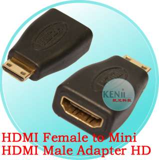 NEW MINI HDMI MALE TO HDMI FEMALE ADAPTER CONVERTER CONNECTOR M/F 