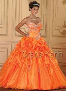 New Stock Quinceanera wedding Dress Prom Ball Gown Cocktail Evening 