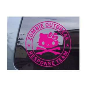  Hello Kitty Zombie Outbreak Response Team Pink Vinyl Decal 