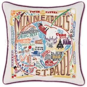   Decorative Embroidered Throw Pillow. 