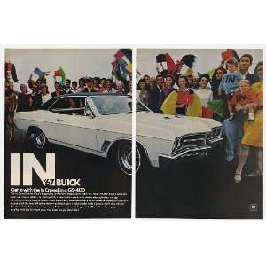    1967 Buick GS 400 Get With In Crowd 2 Page Print Ad