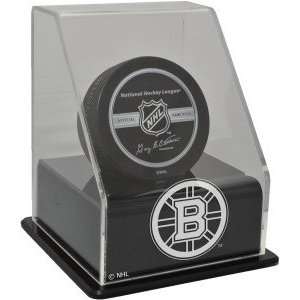 Boston Bruins Single Hockey Puck Display Case with Angled Base