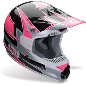  Bell SC Flash Pink/Silver Full Face Motorcross Helmet 
