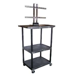  Luxor 54 inch Mobile Plasma or LCD Table Top Stand (Black 