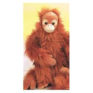    Sitting Realistic 12 Inch Plush Orangutan By SOS Toys & Games