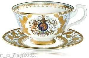 OFFICIAL ROYAL COLLECTION DIAMOND JUBILEE TEA CUP & SAUCER  