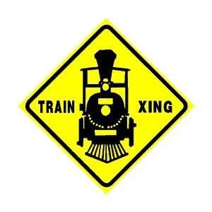  TRAIN CROSSING zone travel novelty sign