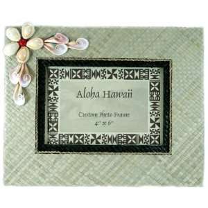  Lauhala with Shells Picture Frame (4x6)
