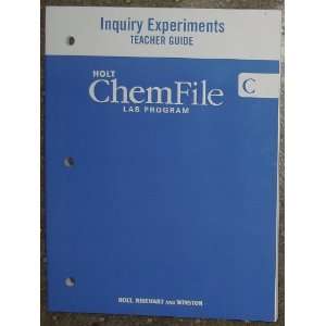  ChemFile Lab Program Inquiry Experiments Teacher Guide B 