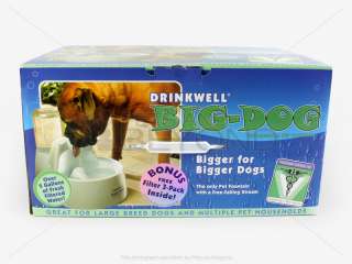 NEW DRINKWELL BIG DOG PET WATER FOUNTAIN DISH BOWL DOGC 679562801709 