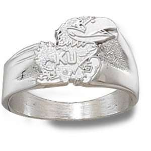    University of Kansas Jayhawk Ring Sz 10 (Silver)