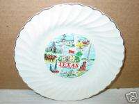 Vintage,Collector,Plate,Texas,Lone Star,State,Souvenir  