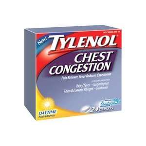  Tylenol Chest Congestion Daytime Non Drowsy Caplets, Cool 