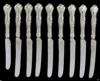 Smith/Webster & Sons Silver Plated Holly Fruit Knives  