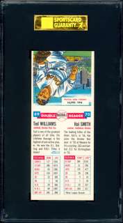 1955 Topps Double Headers #69/70 Ted Williams SGC 96  