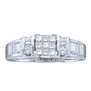   Princess Round & Baguette Diamond Pre Set Engagement Ring (0.51 ctw