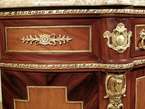Mahogany French Marble Top Neoclassical Sideboard Cabin  