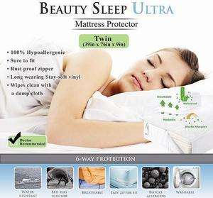 Bed Bug/Allergy Relief Waterproof Mattress Cover 80% Cotton Top for 