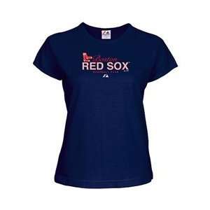 Boston Red Sox Womens Cooperstown Tough Territory T shirt by Majestic 