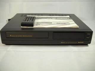 Sharp HQ 4 Head VCR Video Cassette Recorder Model # VC A5440 W/ Remote 