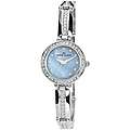 Anne Klein Silvertone Blue Mother of Pearl Dial Crystal Watch Today 