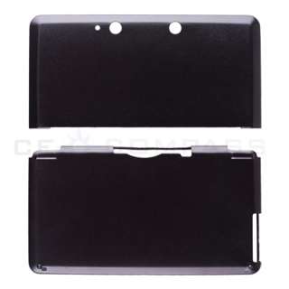Black Aluminum Hard Case Cover + LCD Screen Protector For Nintendo 3DS 