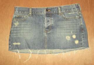 Womens Hollister jeans mini skirt size 7  