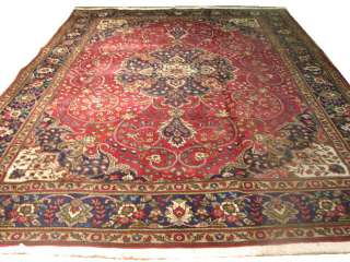 9X12 AUTHENTIC OLD PERSIAN TABRIZ RUG  