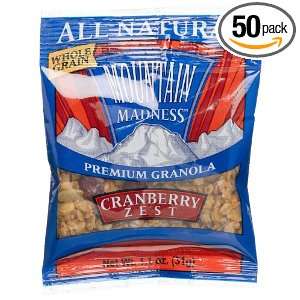 Mountain Madness All Natural Premium Granola, Cranberry Zest, 1.1 