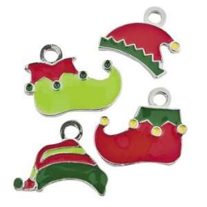   Elf Hat & Shoe Enamel Charms   Beading & Charms Arts, Crafts & Sewing