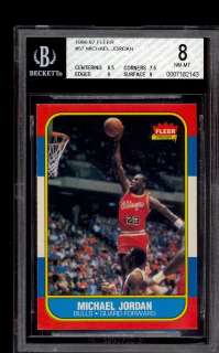   Basketball Michael Jordan ROOKIE RC #57 BGS 8 NM MT (PWCC)  
