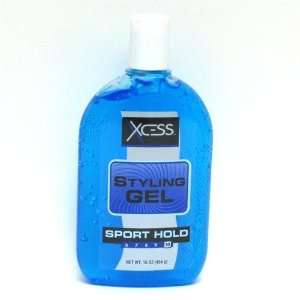  Xcess Styling Gel Blue #10 Sport Hold Case Pack 12 Beauty