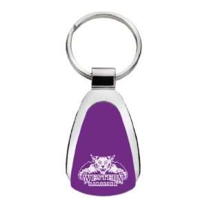   Western Carolina University   Teardrop Keychain   Purple Sports