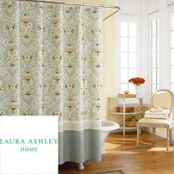 Laura Ashley Sheffield Cotton Shower Curtain  