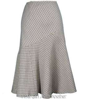 NEW Anne Klein Ladies Multi Color Wool Trumpet Skirt Size 8 